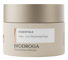 Lade das Bild in den Galerie-Viewer, Biodroga Essentials Hals + Decollete Pflege