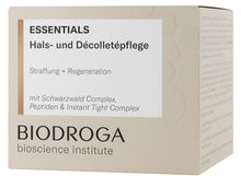 Lade das Bild in den Galerie-Viewer, Biodroga Essentials Hals + Decollete Pflege