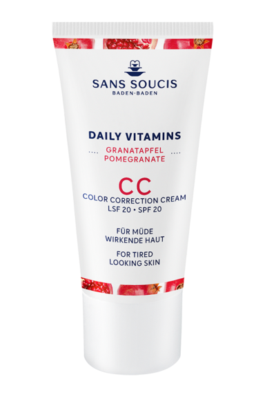 Sans Soucis CC Color Correction Cream SPF 20 for skin tending to redness