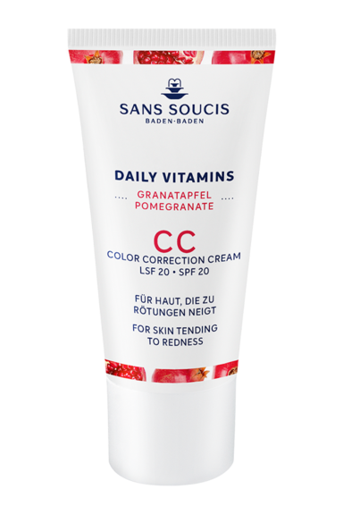 Sans Soucis CC Color Correction Cream SPF 20 for skin tending to redness